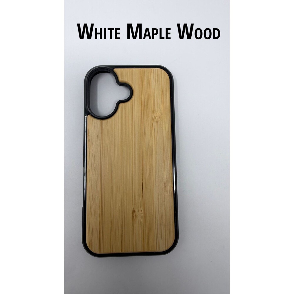 Wooden iPhone 17 Phone Case - White Maple Wood